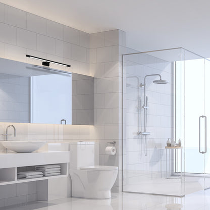 Shine LED Wall Lamp Matt Black IP44 Bathroom