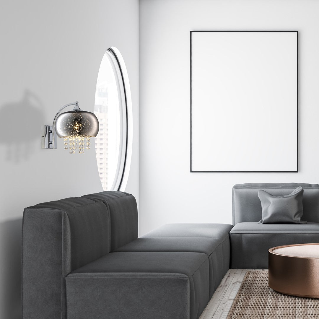 Starlight Pendant Lamp Stunning Chrome Glass And Crystals