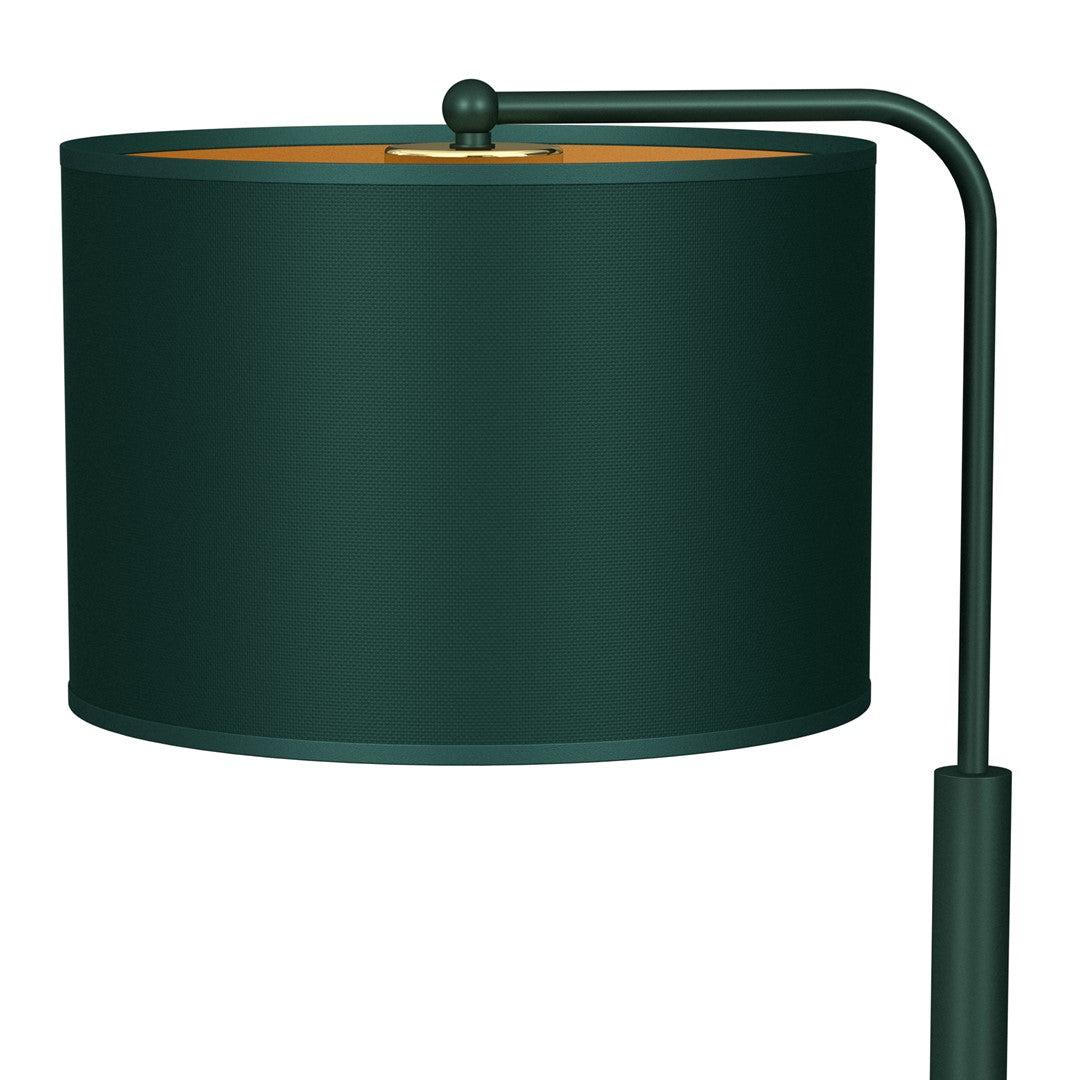 Verde Table Lamp Hand Made Scandi Style Rich Green Fabric
