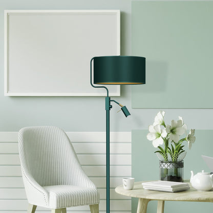 Verde Hand Made Designer Floor Lamp Rich Green Finish
