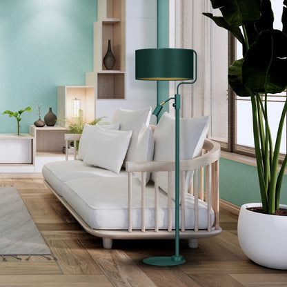 Verde Hand Made Designer Floor Lamp Rich Green Finish