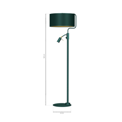 Verde Hand Made Designer Floor Lamp Rich Green Finish