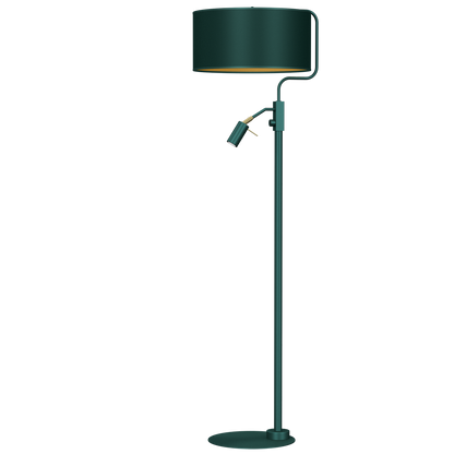 Verde Hand Made Designer Floor Lamp Rich Green Finish