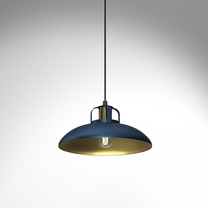 Felix Pendant Lamp Hand Made Blue And Gold