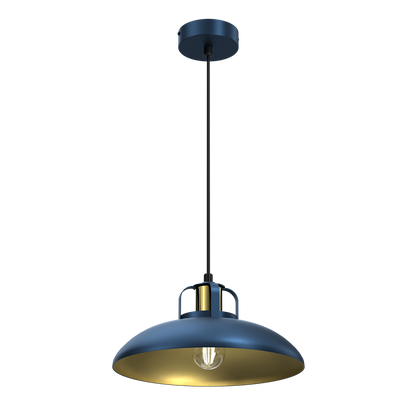 Felix Pendant Lamp Hand Made Blue And Gold