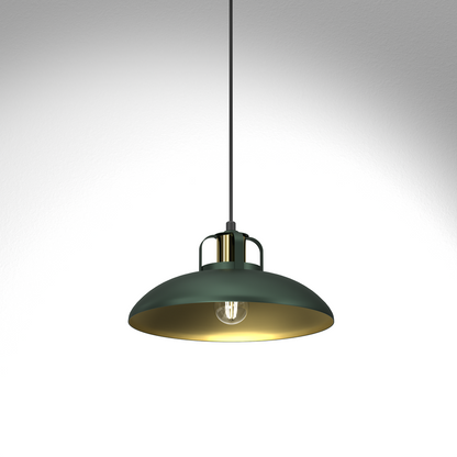 Felix Pendant Lamp Hand Made Green And Gold