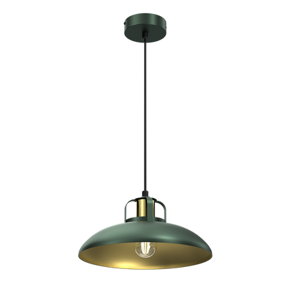 Felix Pendant Lamp Hand Made Green And Gold