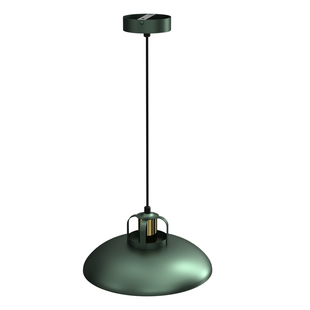 Felix Pendant Lamp Hand Made Green And Gold