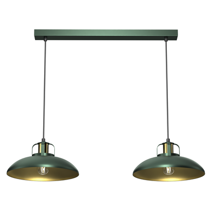 Felix Designer Pendant Lamp Hand Made Green And Gold