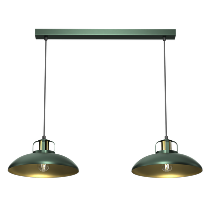 Felix Designer Pendant Lamp Hand Made Green And Gold