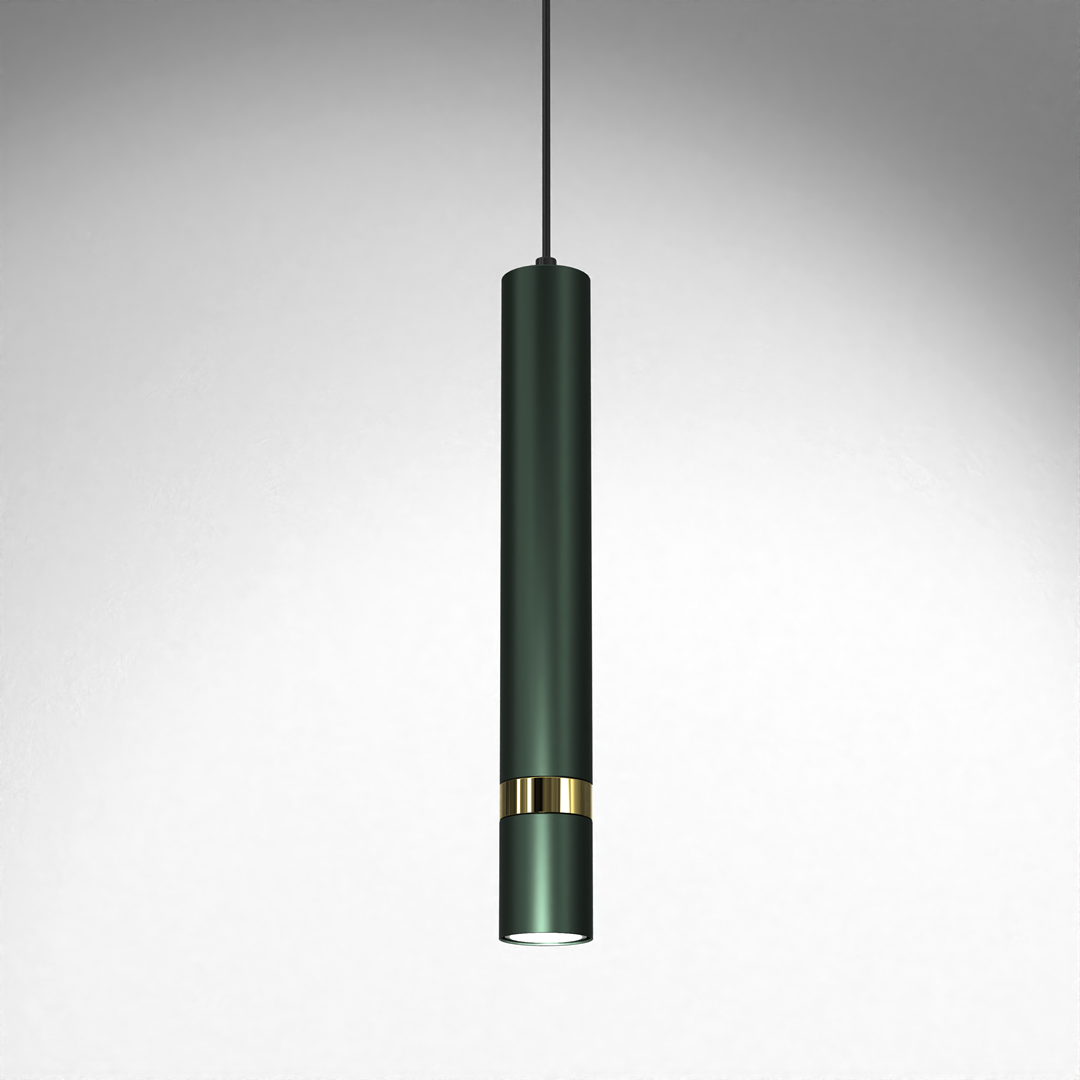 Joker Hand Made Pendant Lamp Green With Gold Detail