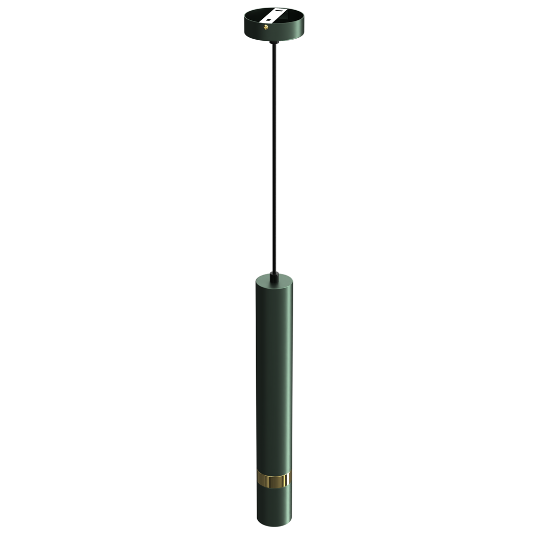 Joker Hand Made Pendant Lamp Green With Gold Detail