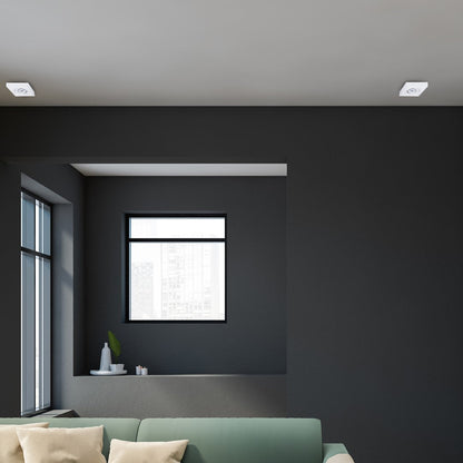 Nusa Square Ceiling Light Matt White Great Spotlight Upgrade