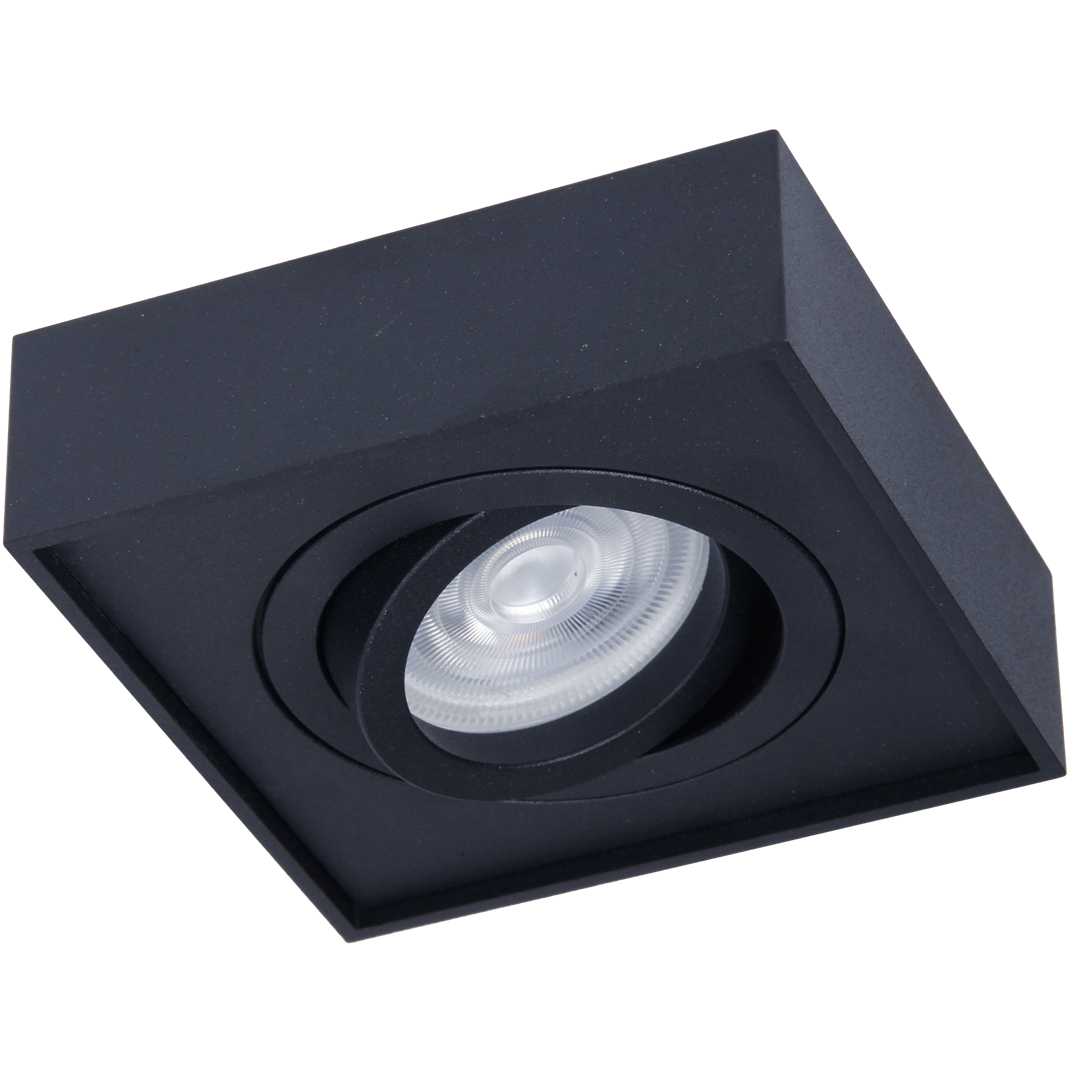 Nusa Square Ceiling Light Matt Black Great Spotlight Upgrade