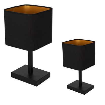 Napoli Table Lamp Hand Made Matt Black And Gold