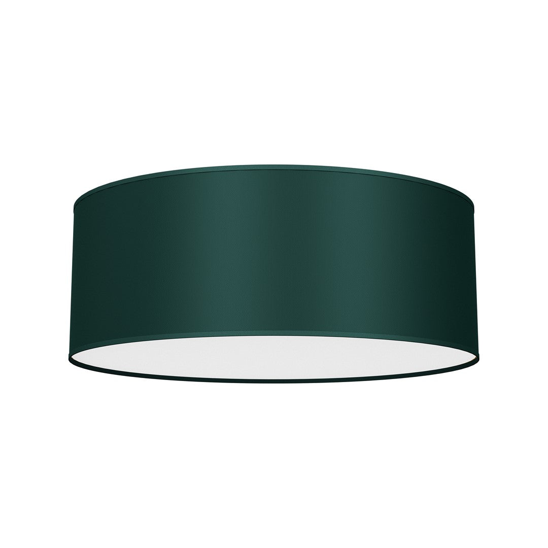 Verde Ceiling Lamp 40cm Hand Made Scandi Style Rich Green Fabric