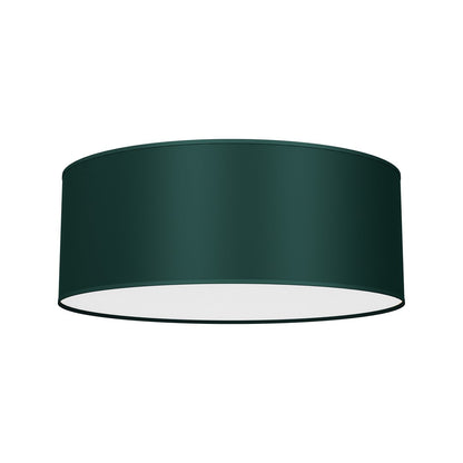 Verde Ceiling Lamp 40cm Hand Made Scandi Style Rich Green Fabric
