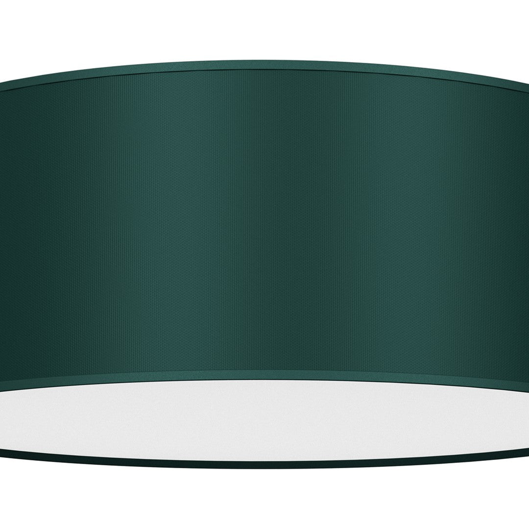 Verde Ceiling Lamp 40cm Hand Made Scandi Style Rich Green Fabric