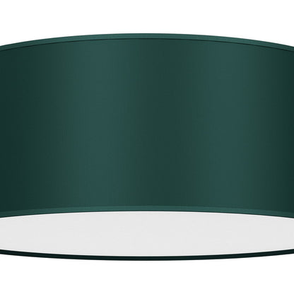Verde Ceiling Lamp 40cm Hand Made Scandi Style Rich Green Fabric