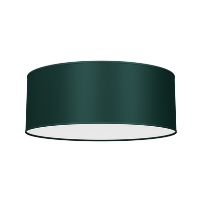 Verde Ceiling Lamp 40cm Hand Made Scandi Style Rich Green Fabric