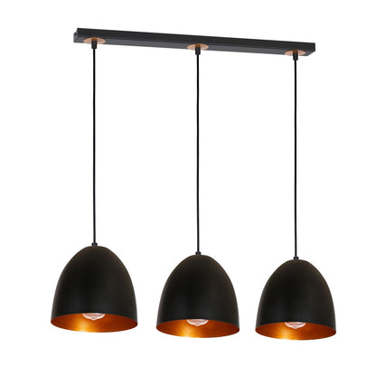 Vegas Hand Made Pendant LampMatt Black Copper / Rose Gold