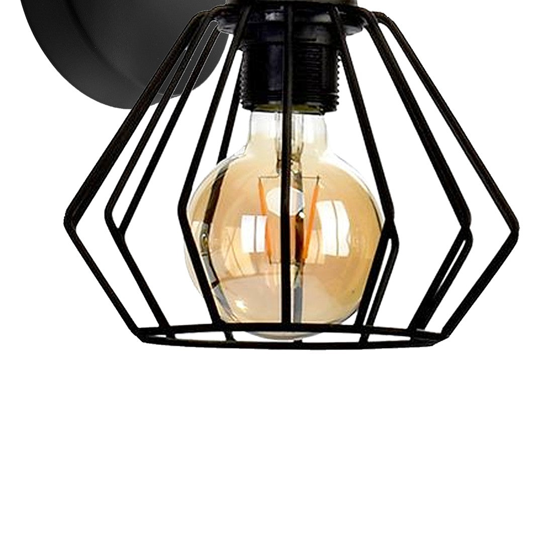 Ulf Matt Black Natural Wood Hand Made Pendant Lamp