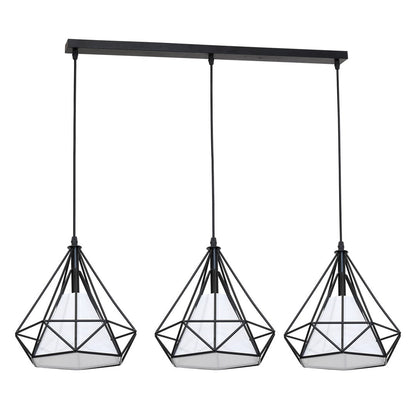 Triangolo Pendant Lamp Hand Made Matt Black Industrial Chic