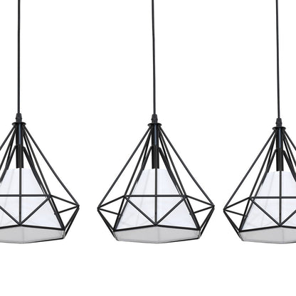 Triangolo Pendant Lamp Hand Made Matt Black Industrial Chic