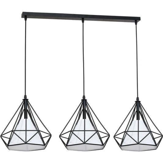 Triangolo Pendant Lamp Hand Made Matt Black Industrial Chic
