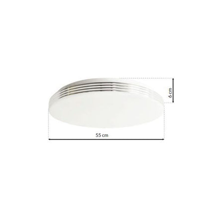 Siena LED Ceiling Lamp 55cm Chrome And White With Remote