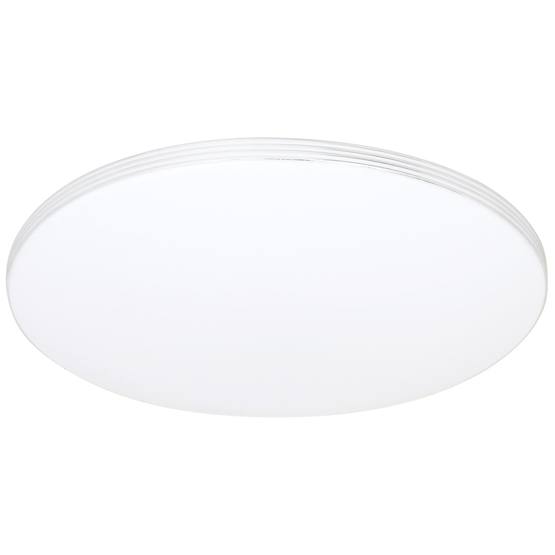 Siena LED Ceiling Lamp 35cm Chrome And White With Remote
