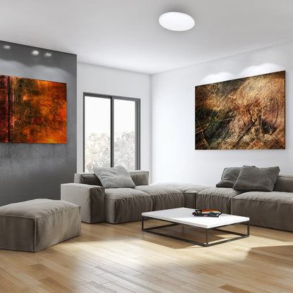 Siena LED Ceiling Lamp 35cm Chrome And White With Remote