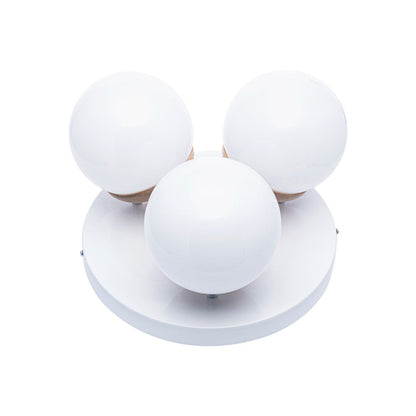 Sfera Ceiling Lamp Hand Made Natural Wood Detail