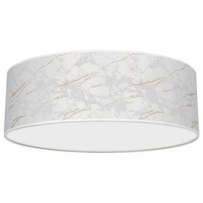 Senso Ceiling Lamp 60cm Diameter Hand Made White And Gold