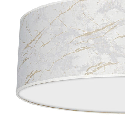 Senso Ceiling Lamp 60cm Diameter Hand Made White And Gold