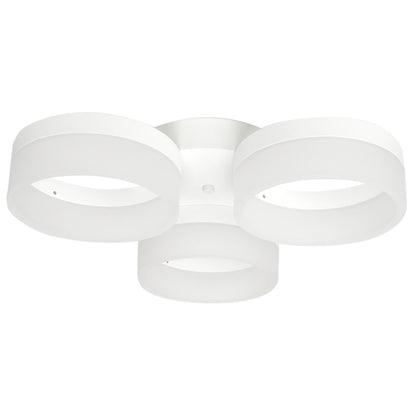 Ring LED Pendant Lamp Circular White With Built In Light Source