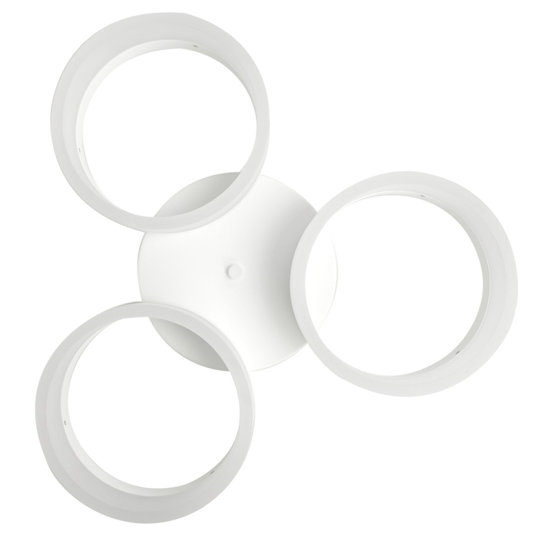 Ring LED Pendant Lamp Circular White With Built In Light Source