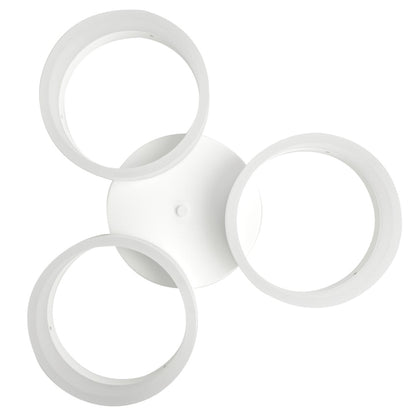 Ring LED Pendant Lamp Circular White With Built In Light Source