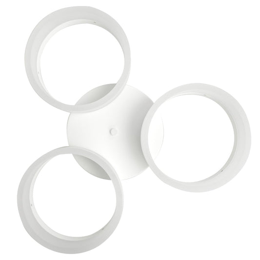 Ring LED Pendant Lamp Circular White With Built In Light Source