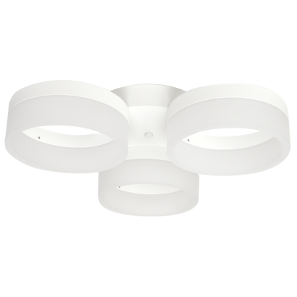 Ring LED Pendant Lamp Circular White With Built In Light Source