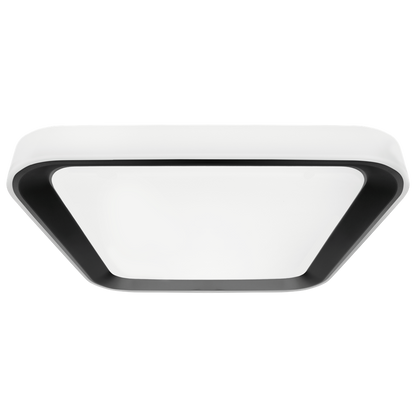 Quadro LED Ceiling Lamp Black 40cm Remote Control