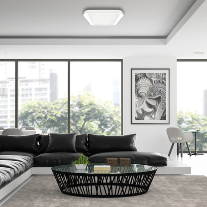 Quadro LED Ceiling Lamp White 40cm Remote Control
