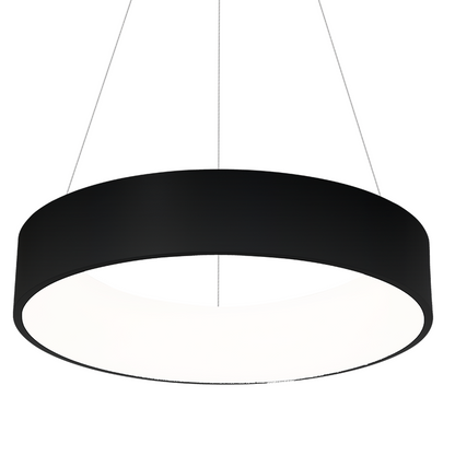 Ohio Matt Black LED Pendant Lamp 45cm Adjustable