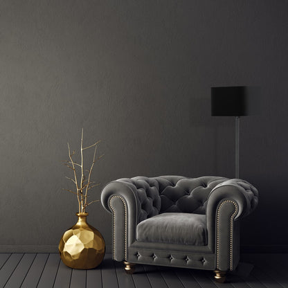 Napoli Floor Lamp Hand Made Matt Black And Gold