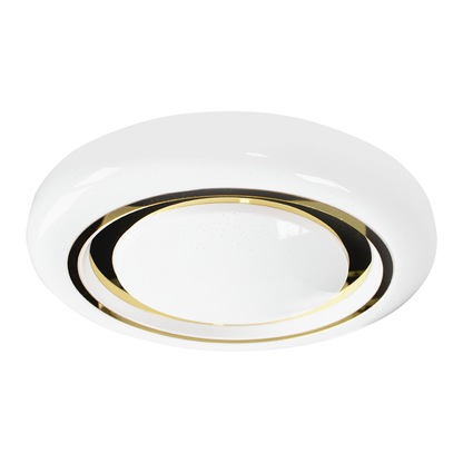 Megan LED Ceiling Lamp Gold And White 48cm Remote Control Included