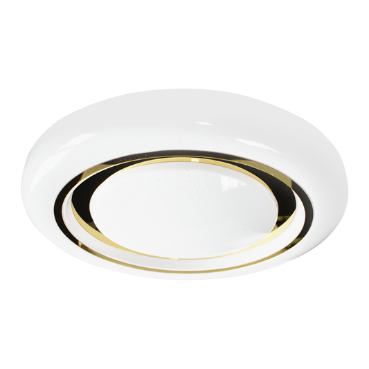 Megan LED Ceiling Lamp Gold And White 48cm Remote Control Included