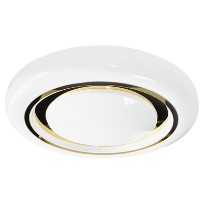 Megan LED Ceiling Lamp Gold And White 48cm Remote Control Included