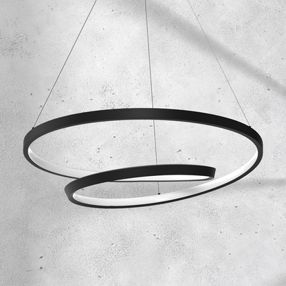Lucero LED Designer Pendant Lamp Black 50cm