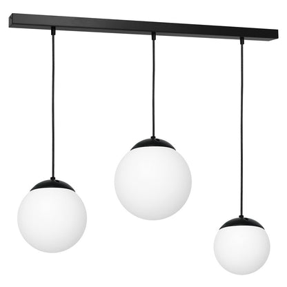 Lima Designer Pendant Lamp Hand Made Matt Black And Cool White