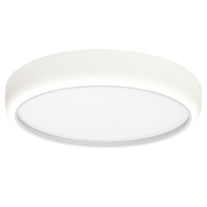 Gea LED Ceiling Lamp In White 39cm Remote Control Included